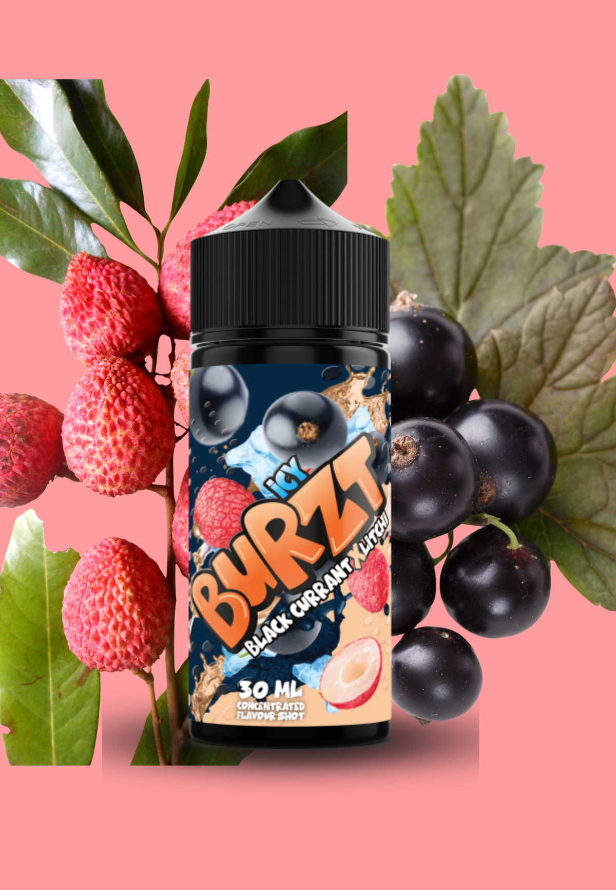 BURZT – Black Currant Litchi Ice – Longfill Flavour Shot