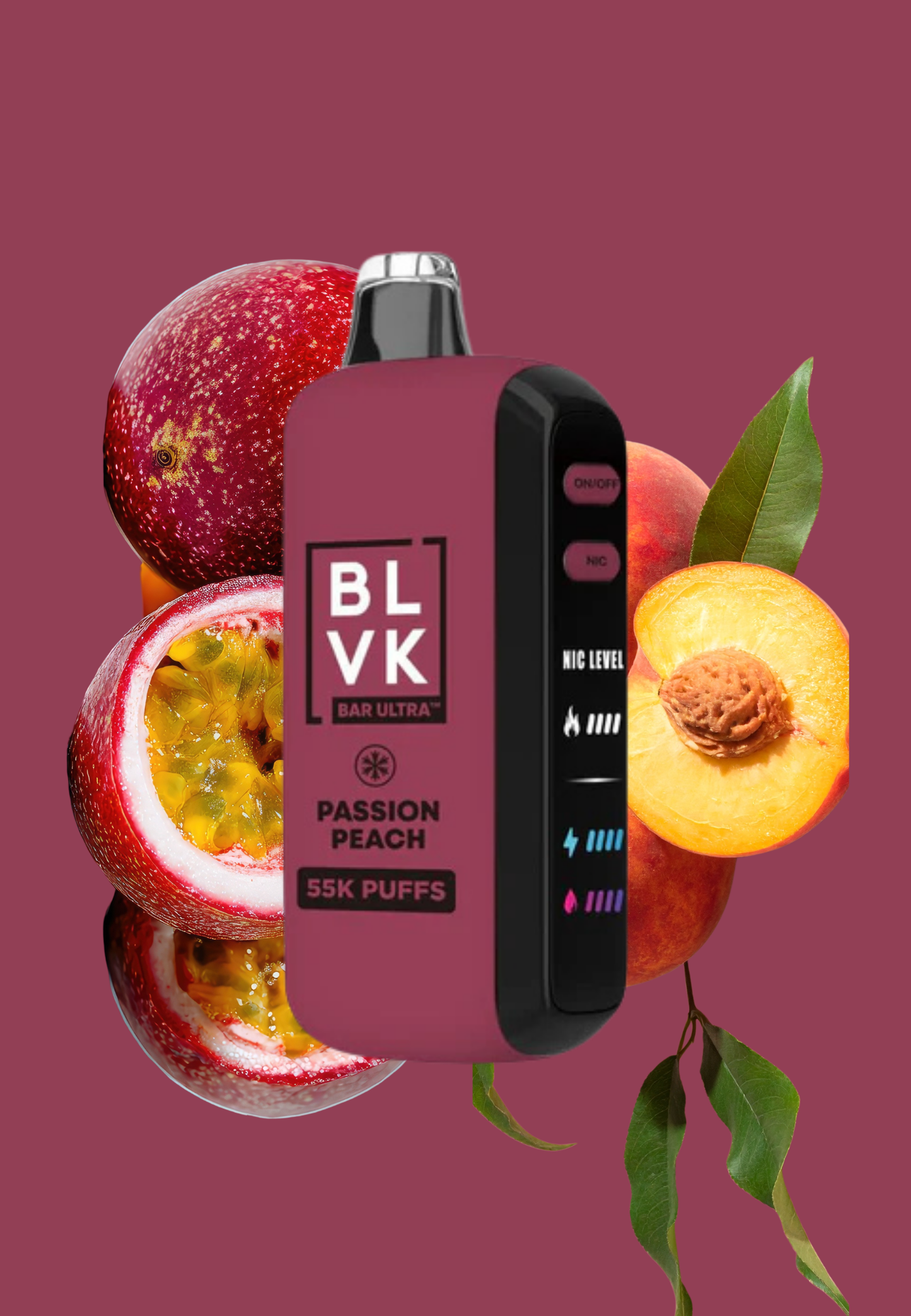 BLVK Ultra 55K Puff Passion Peach