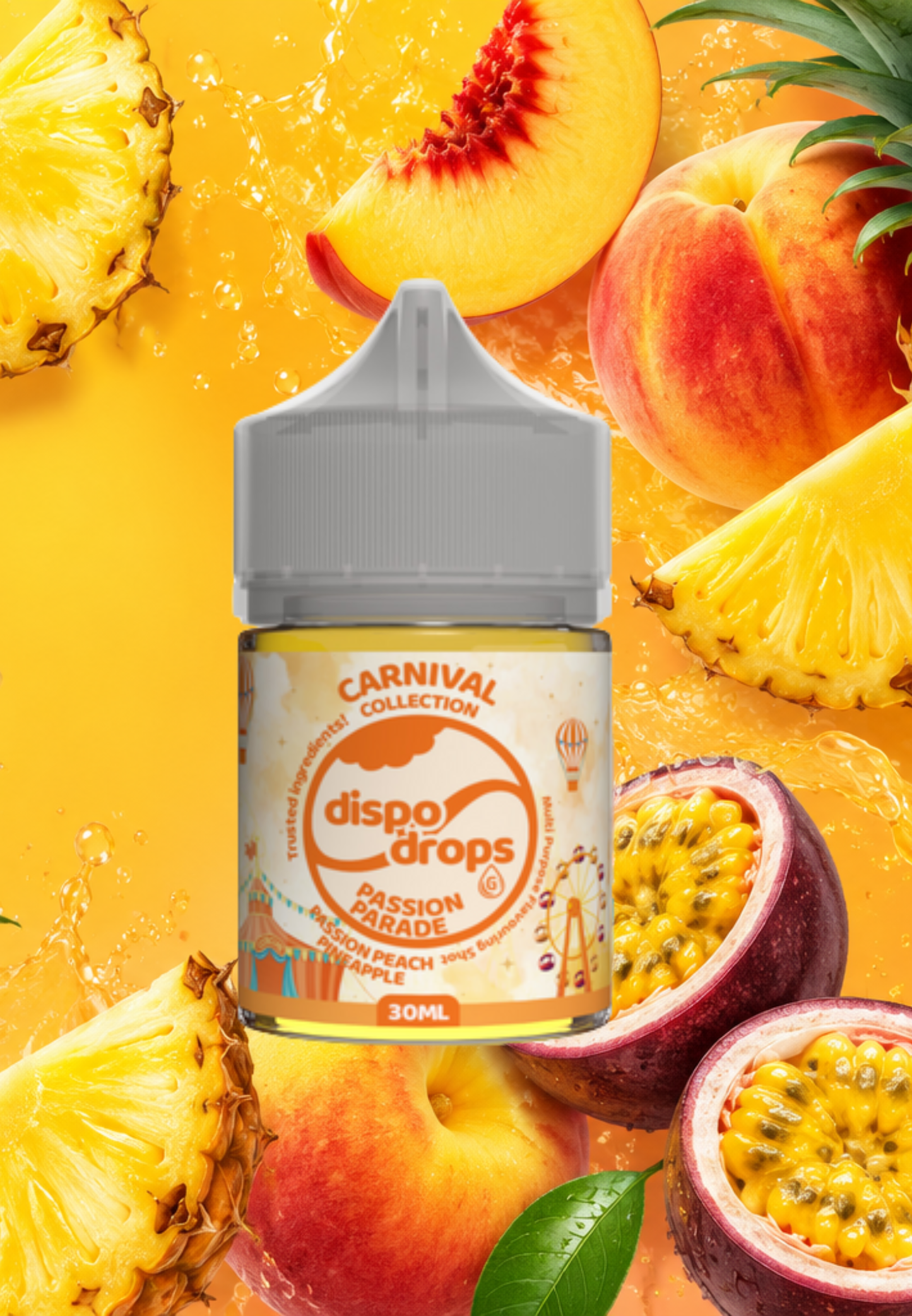 G-Drops Salt Nic/MTL Longfill - Dispo Drops Passion Parade Carnival Collection