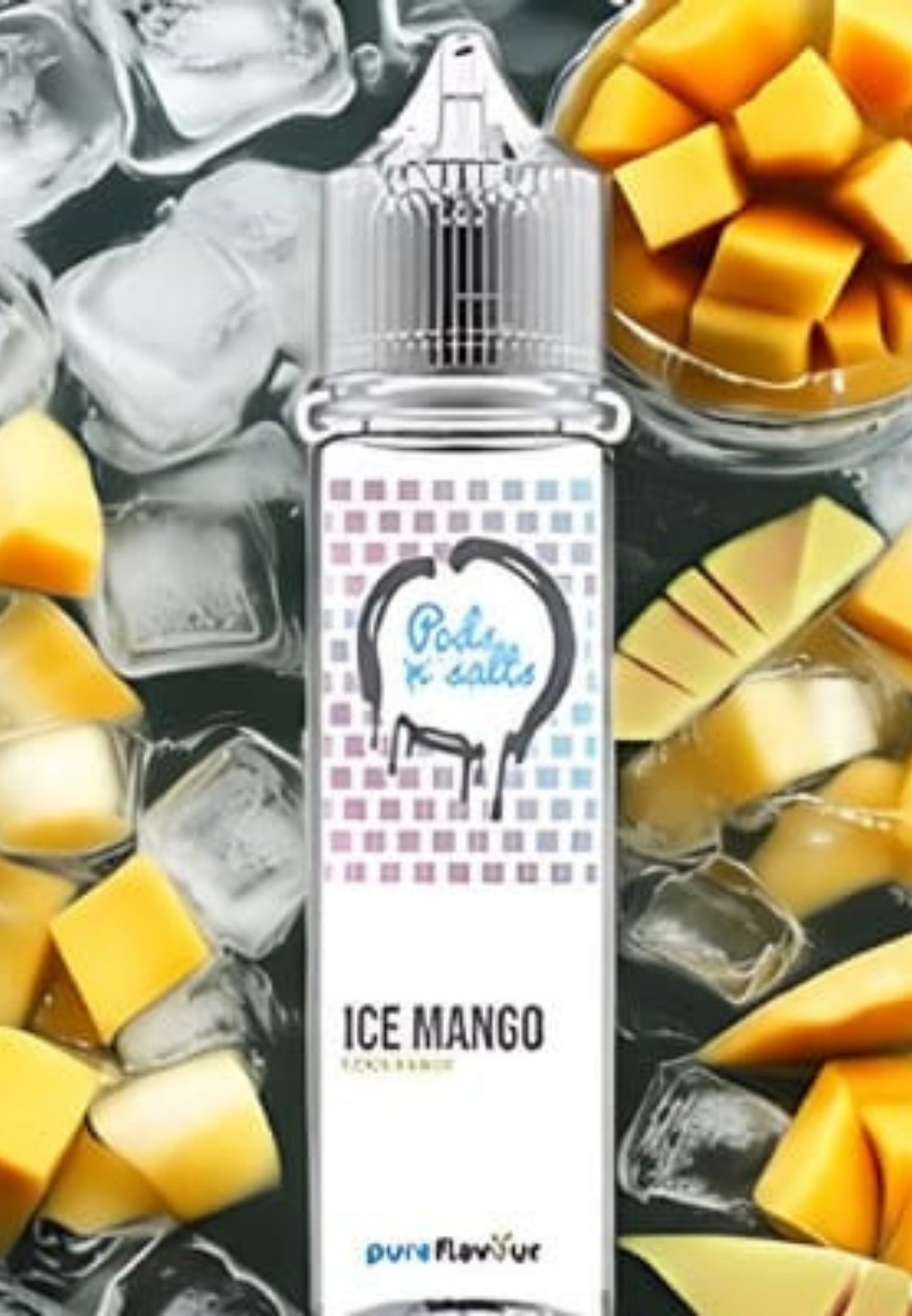 Pods n Salts Salt Nic/MTL Longfill - Ice Mango