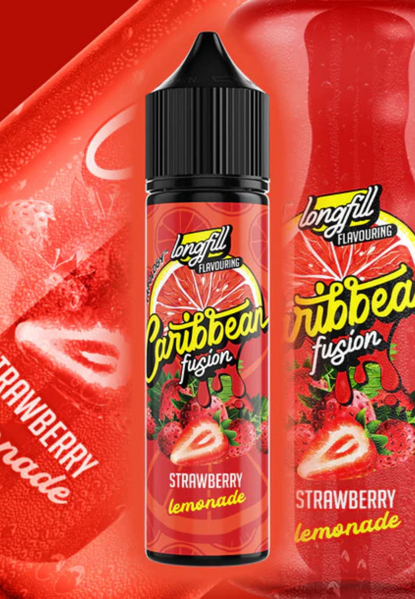 Vapology Carribean Fusion -Strawberry Lemonade Long Fill 60ml