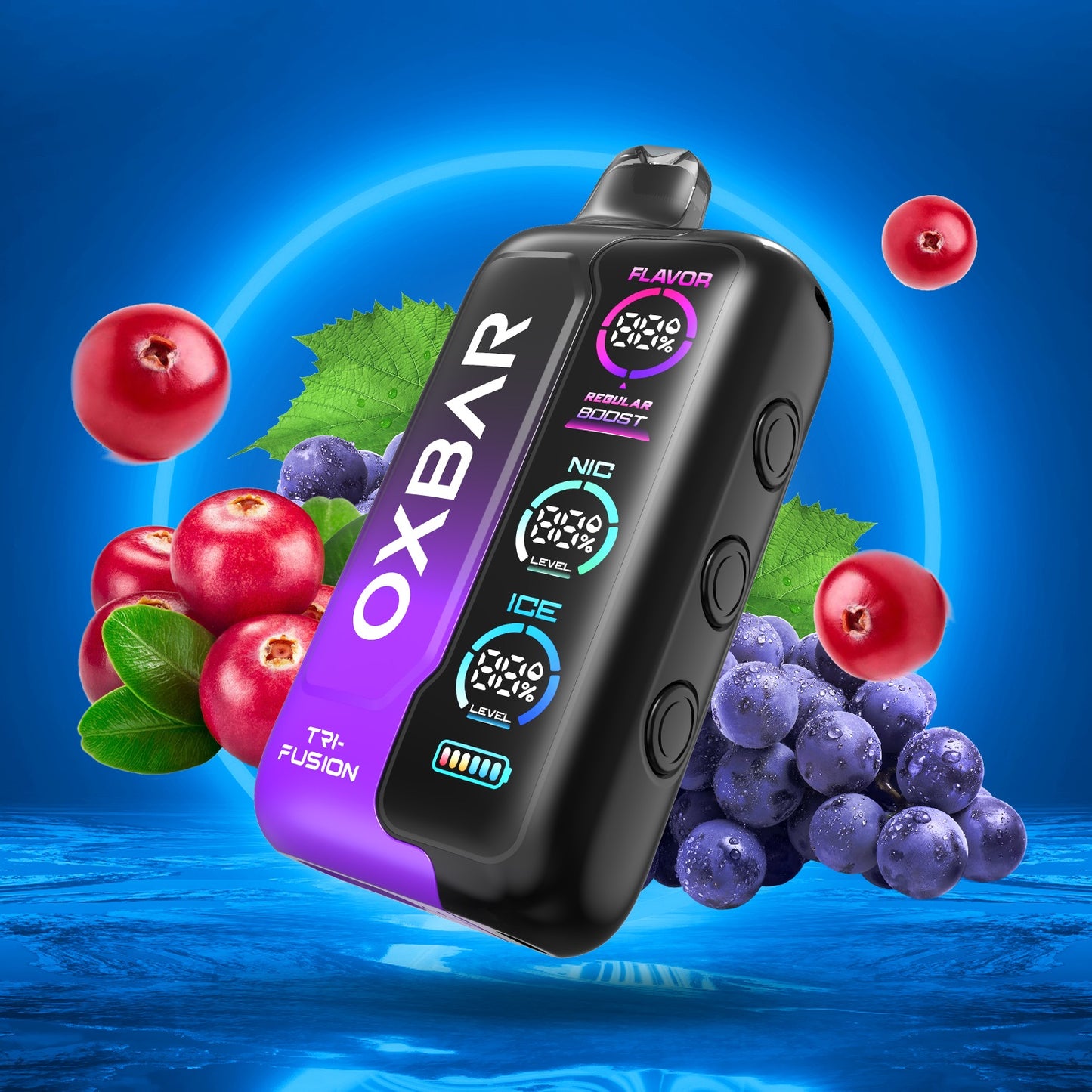 OXBAR Tri Fusion 50 000 Puff Disposable 50mg Cranberry Grape