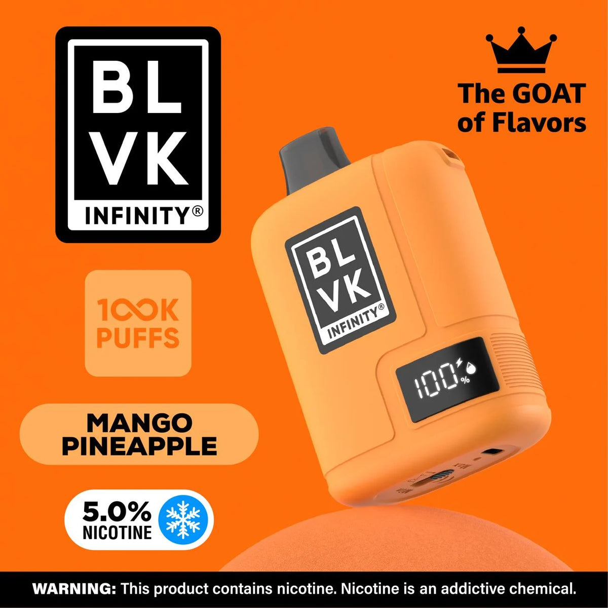BLVK Infinity Up To 100K Puff 5% - Mango Pineapple