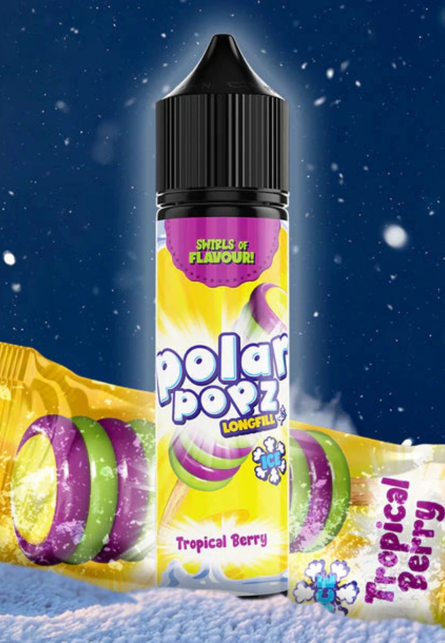 Vapology Polar Popz - Tropical Berry Long Fill 60ml