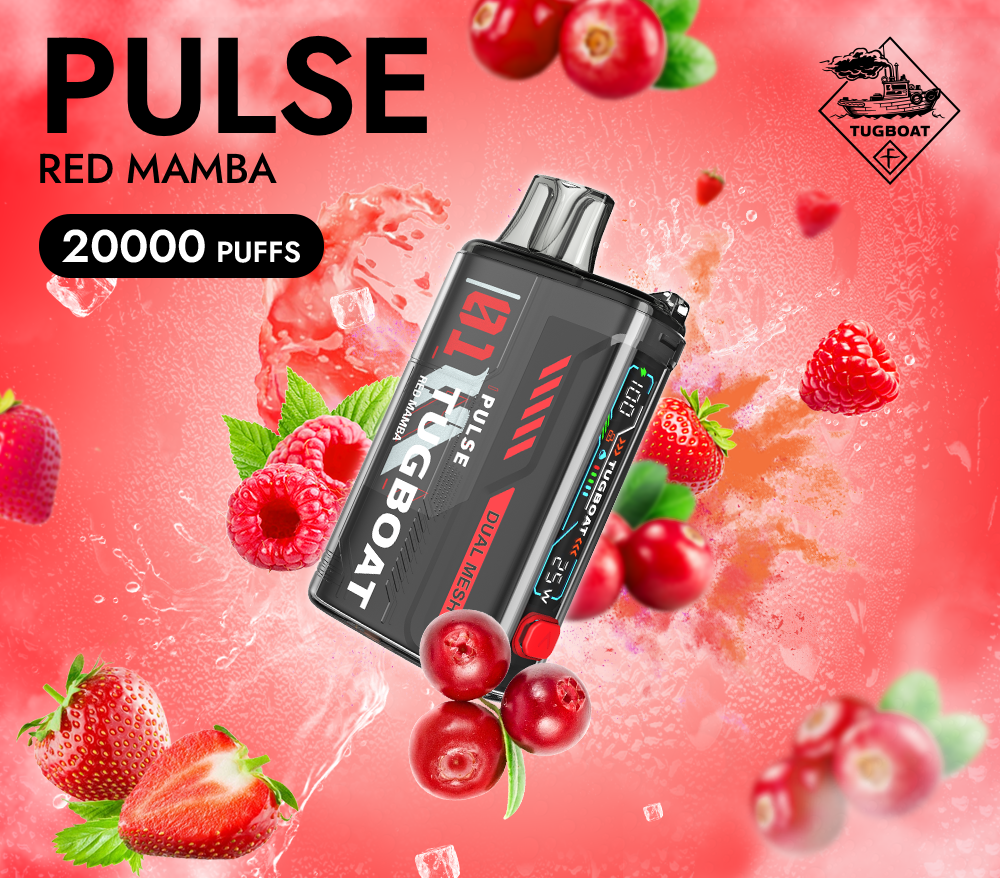 Tugboat Pulse 20 000 Puff Disposable (Red Mamba)