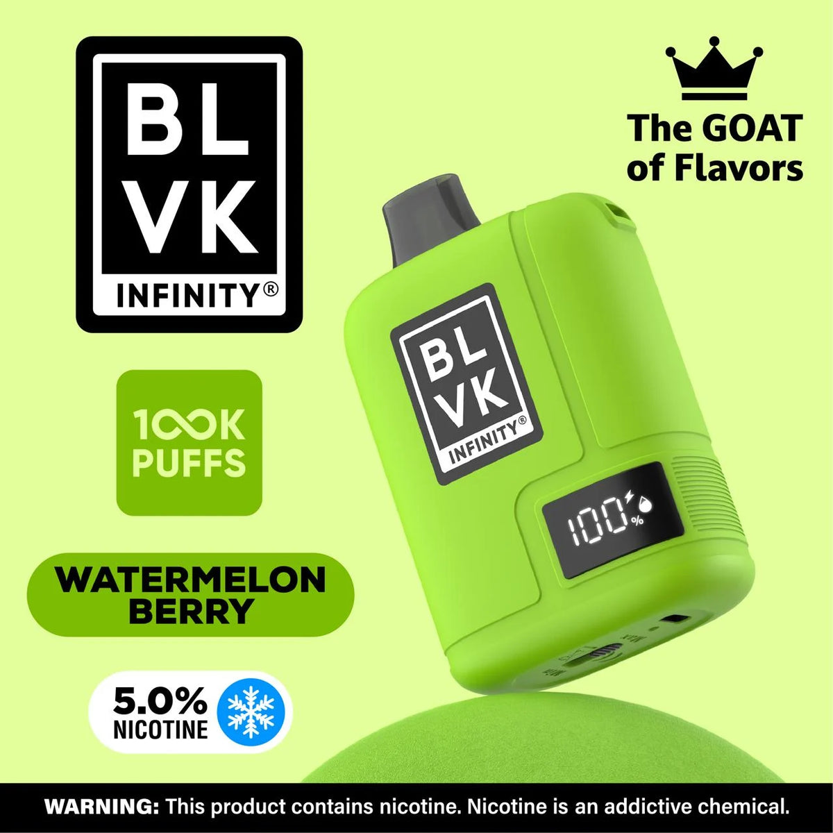 BLVK Infinity Up To 100K Puff 5% - Watermelon Berry