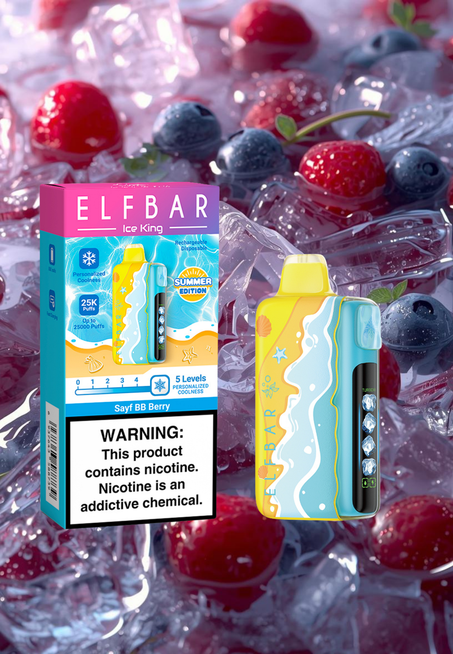 Elf Bar Ice King 25K Puff (Summer Edition) – Sayf BB Berry