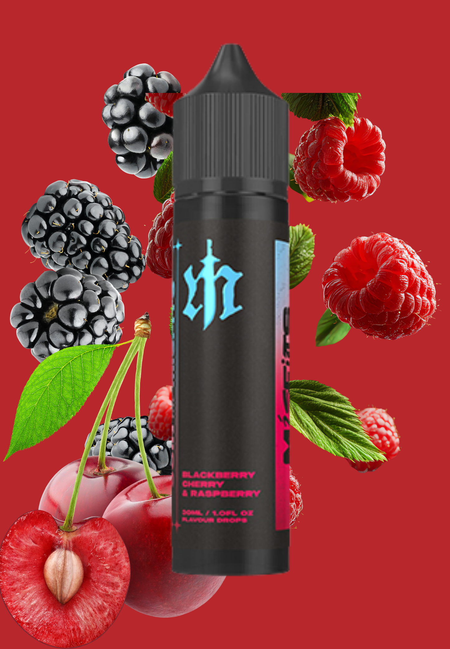 Misfits Salt / Mtl Longfill - Blackberry Cherry & Raspberry