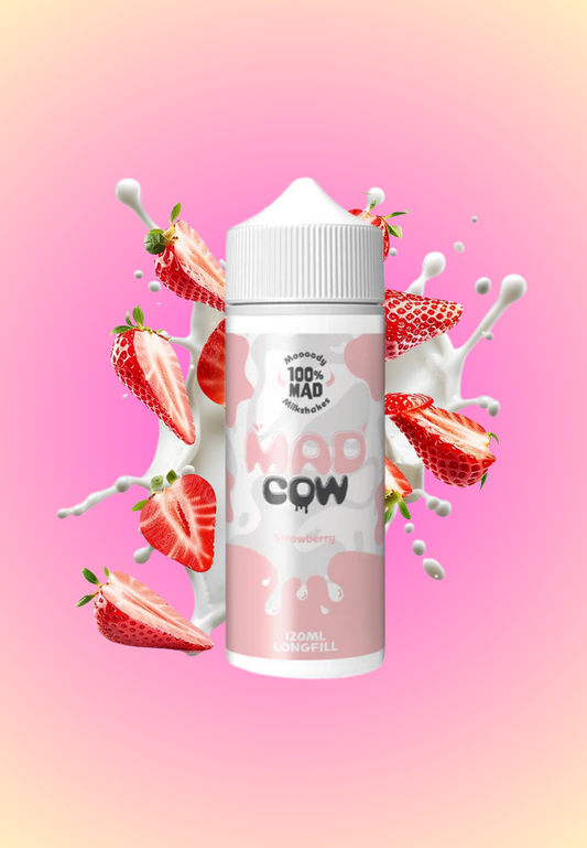 Mad Cow Longfill Flavouring - Strawberry Milkshake