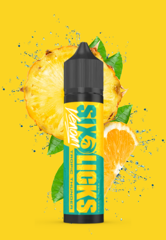 Six Licks Venom Salt/MTL Longfill Aroma 60ml Tropic Thunder