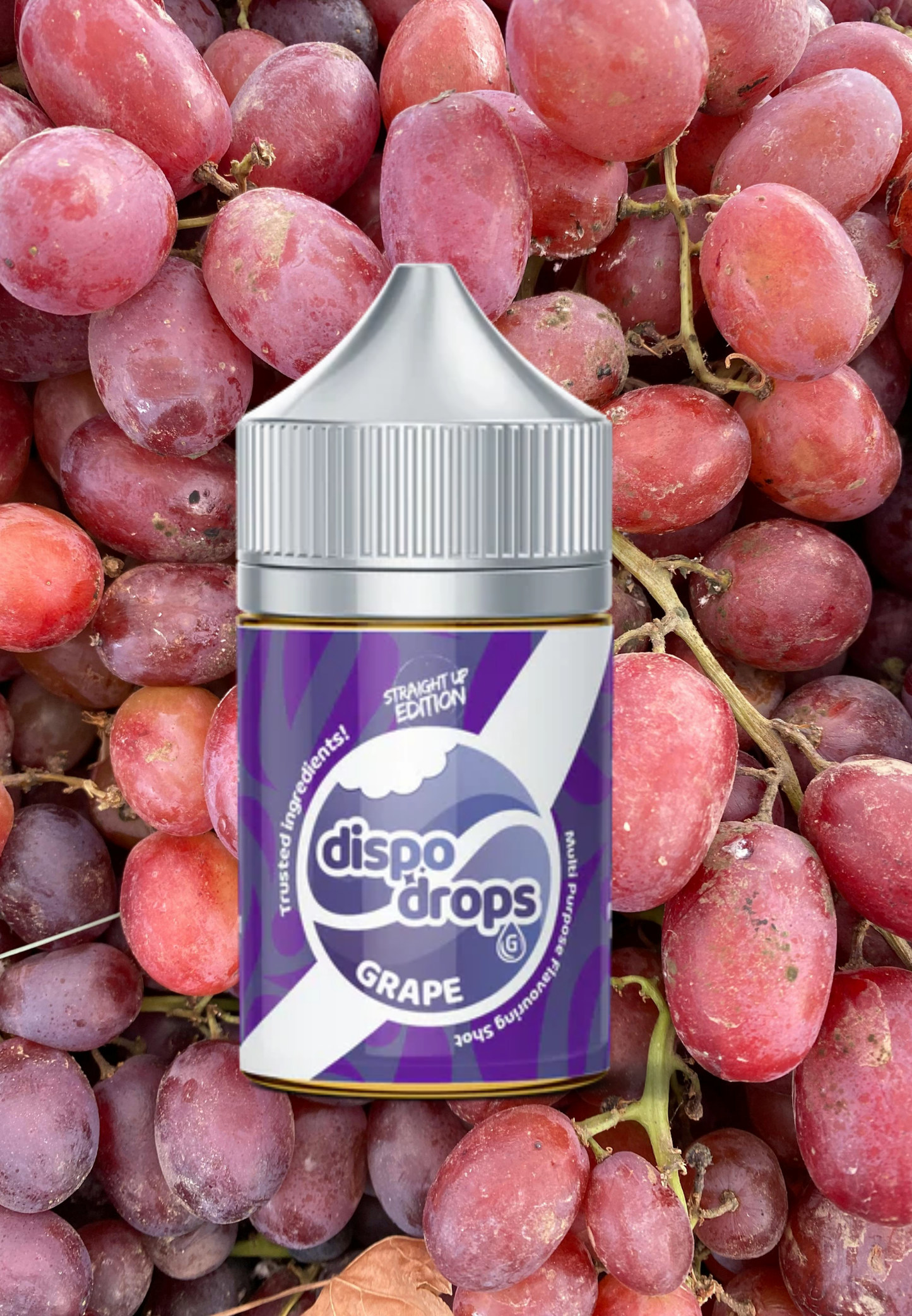 G-Drops Salt Nic/MTL Longfill - Dispo Drops Grape Straight Up 60ml Shot