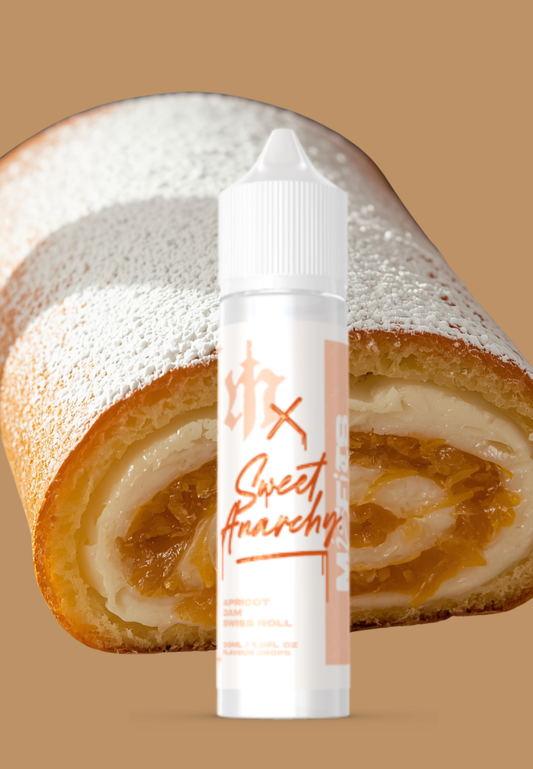 Misfits x Sweet Anarchy Salt/MTL Longfill - Apricot Jam Swiss Roll