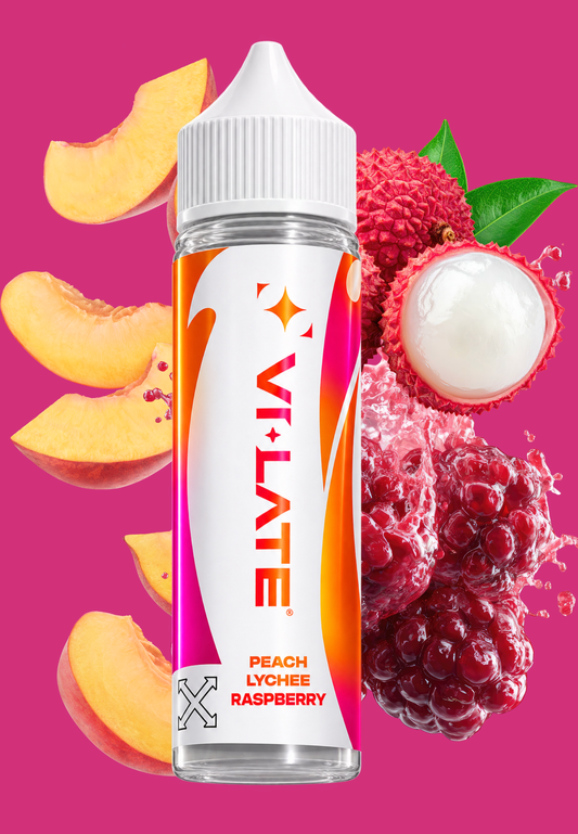 Violate Vi Late 60ml Shortfill - Peach Lychee Raspberry