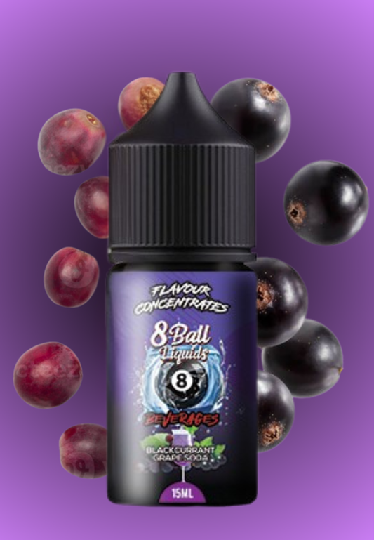 8 Ball Salt/MTL Longfill - Blackcurrant Grape Soda