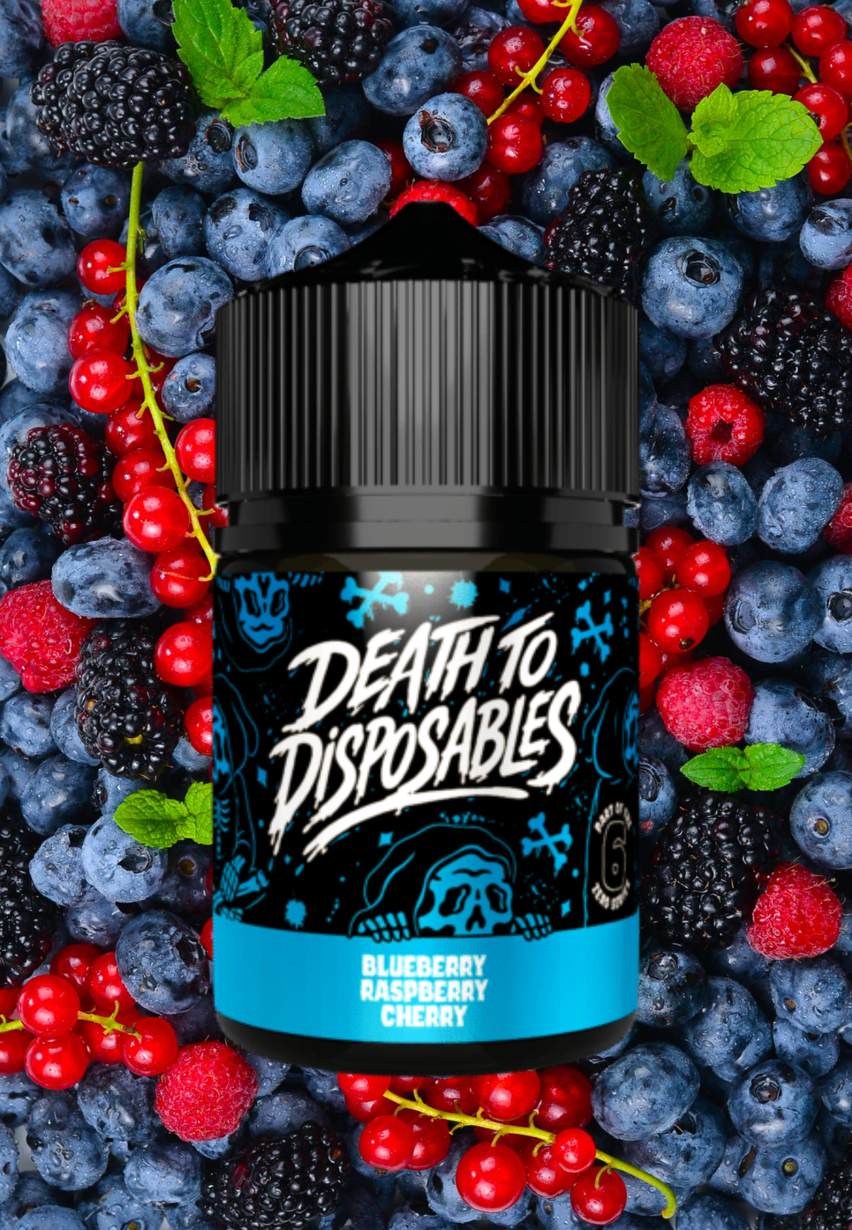 Death To Disposables – Blueberry Raspberry Cherry 60ml