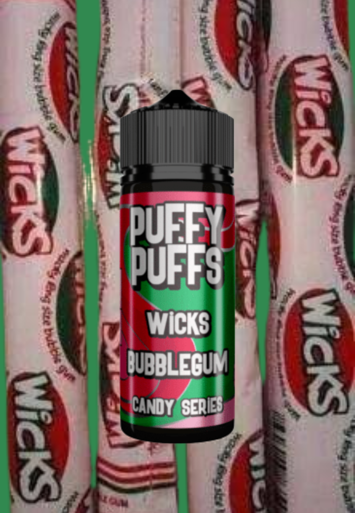 Puffy Puffs Wicks Bubblegum Flavour 120ml