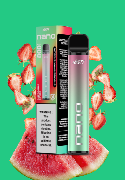 Nasty Nano 800 Puff – 50mg ( Strawberry Watermelon )