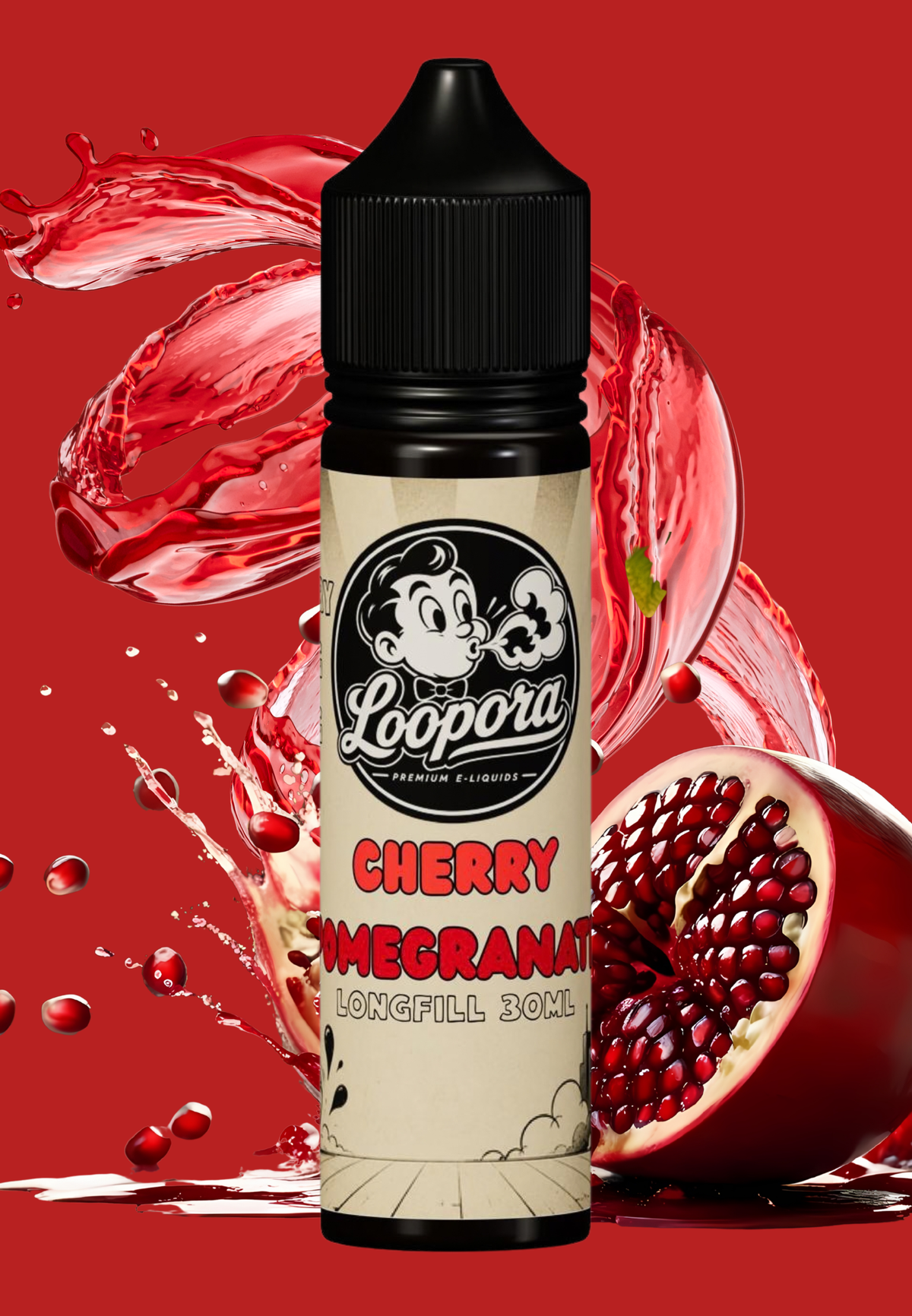 Loopora Salt / Mtl  Longfill Aroma - 60ml Cherry Pomegranate