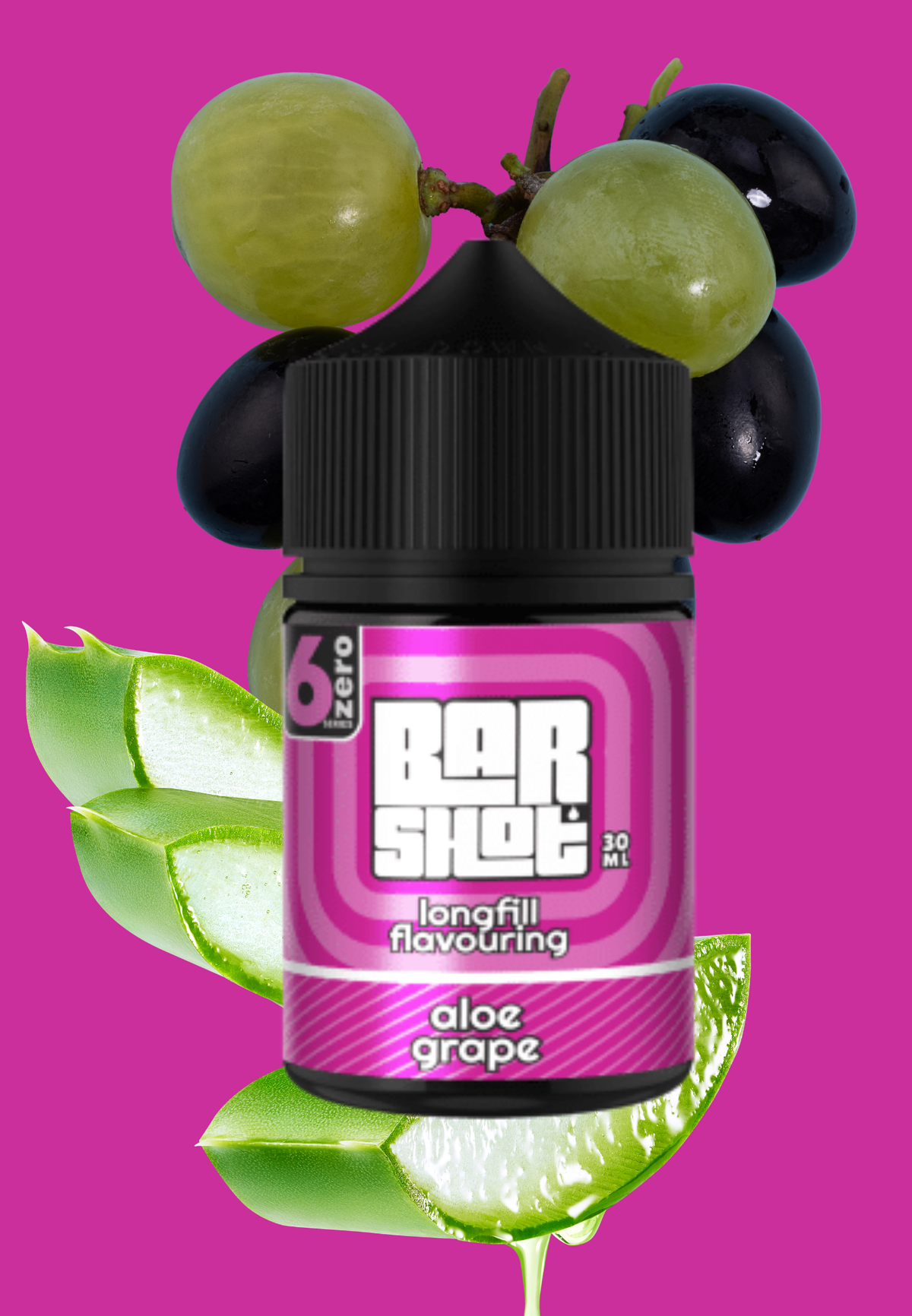 6Zero Bar Shot Aloe Grape Flavour 60ml
