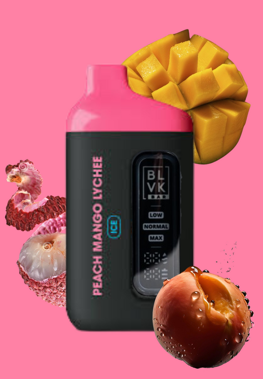 BLVK Bar Peach Mango Lychee Ice (20K puff) 50mg