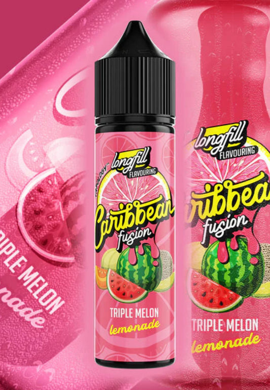 Vapology Carribean Fusion - Triple Melon Lemonade Long Fill 60ml