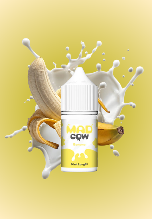Mad Cow Salt Nic/MTL Longfill - Banana Milkshake