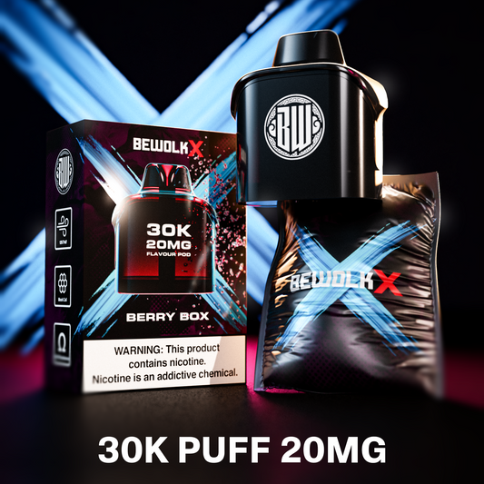 Bewolk X - 30k Berry Box 20mg Pod