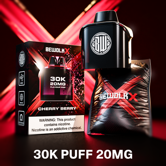 Bewolk X - 30k Cherry Berry 20mg Pod
