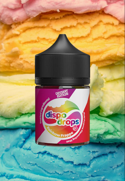 G-Drops Salt Nic/MTL Longfill - Dispo Drops Rainbow Frappe Flavouring