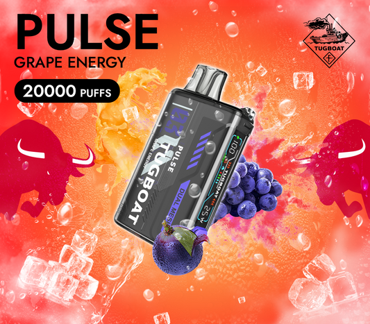 Tugboat Pulse 20 000 Puff Disposable (Grape Energy)