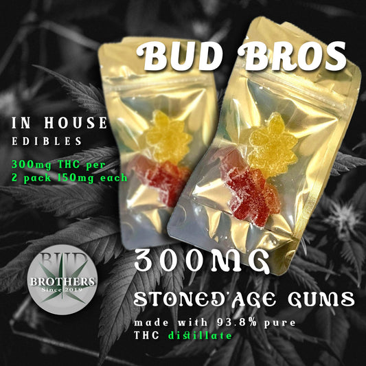 Bud Brothers Stoned Age SWEET Dino Gums (2-Pack) 300mg