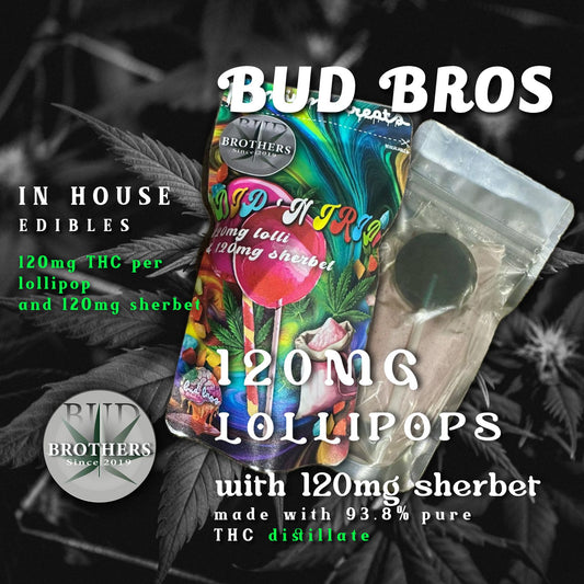 Bud Brothers Lollipop Sherbet Dip 240mg