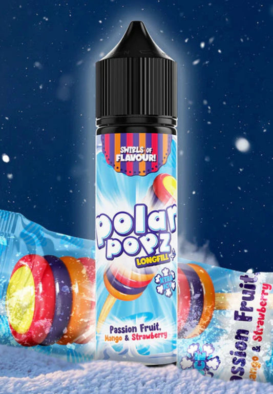 Vapology Polar Popz - Passion Fruit, Mango & Strawberry Xtra Long Fill 60ml