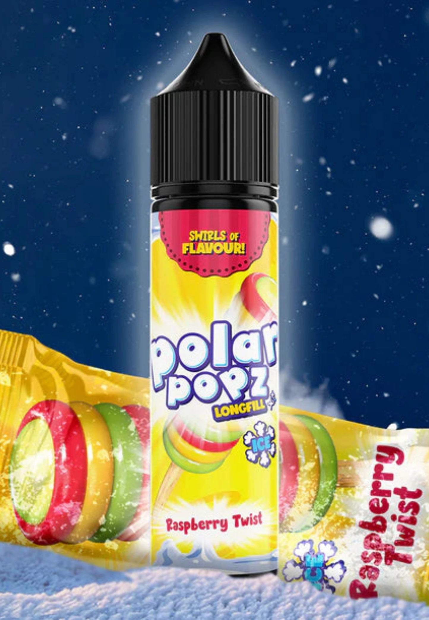 Vapology Polar Popz - Raspberry Twist Long Fill 60ml