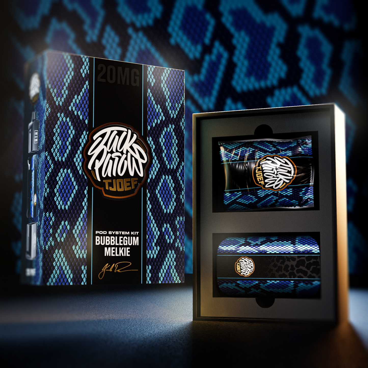 JP Tjoef Bewolk X Pod System Kit - Bubblegum Melkie 20mg