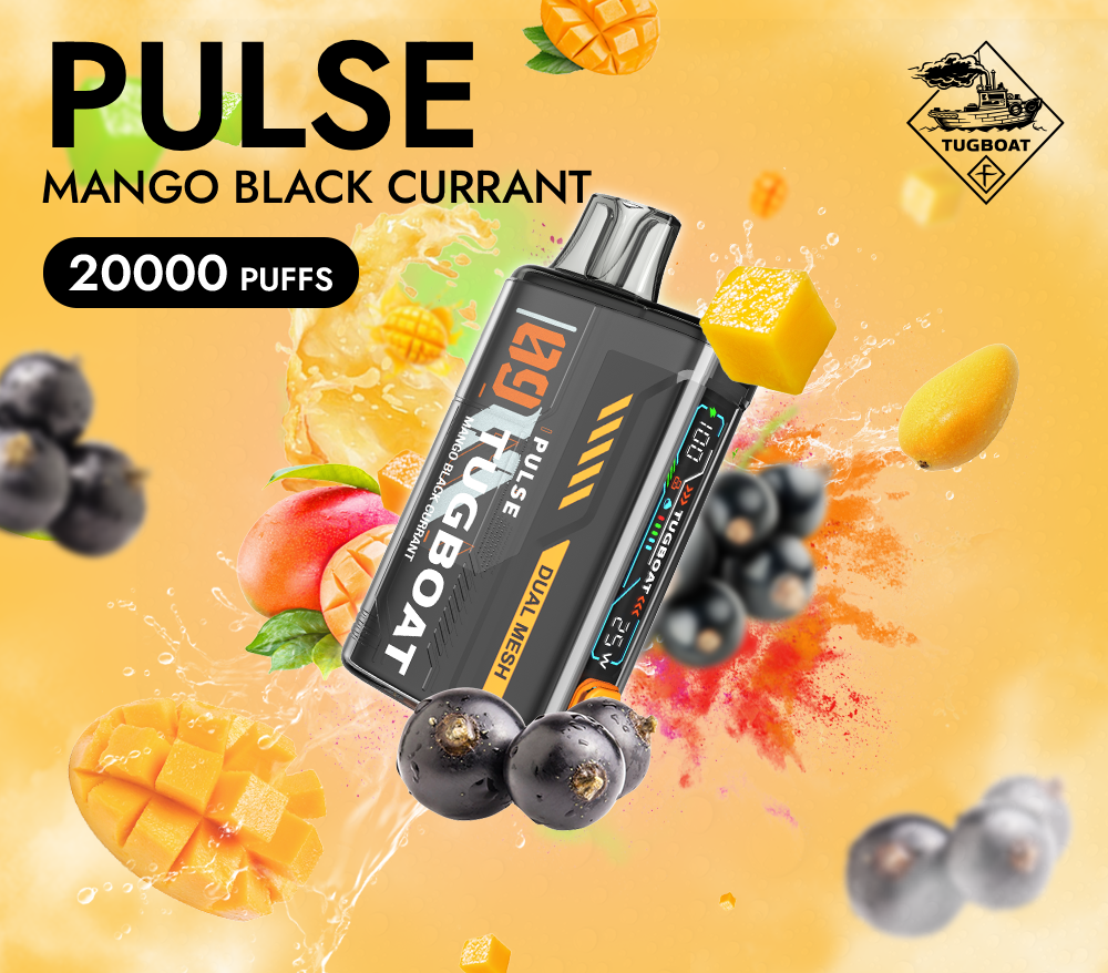 Tugboat Pulse 20 000 Puff Disposable (Mango Blackcurrant)