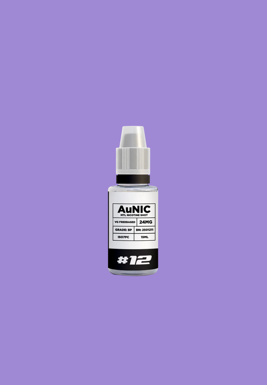 AuNic 12mg Freebase Shot (VG) (15ml)