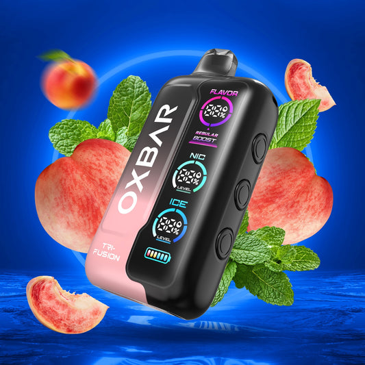 OXBAR Tri Fusion 50 000 Puff Disposable 50mg Peach Ice