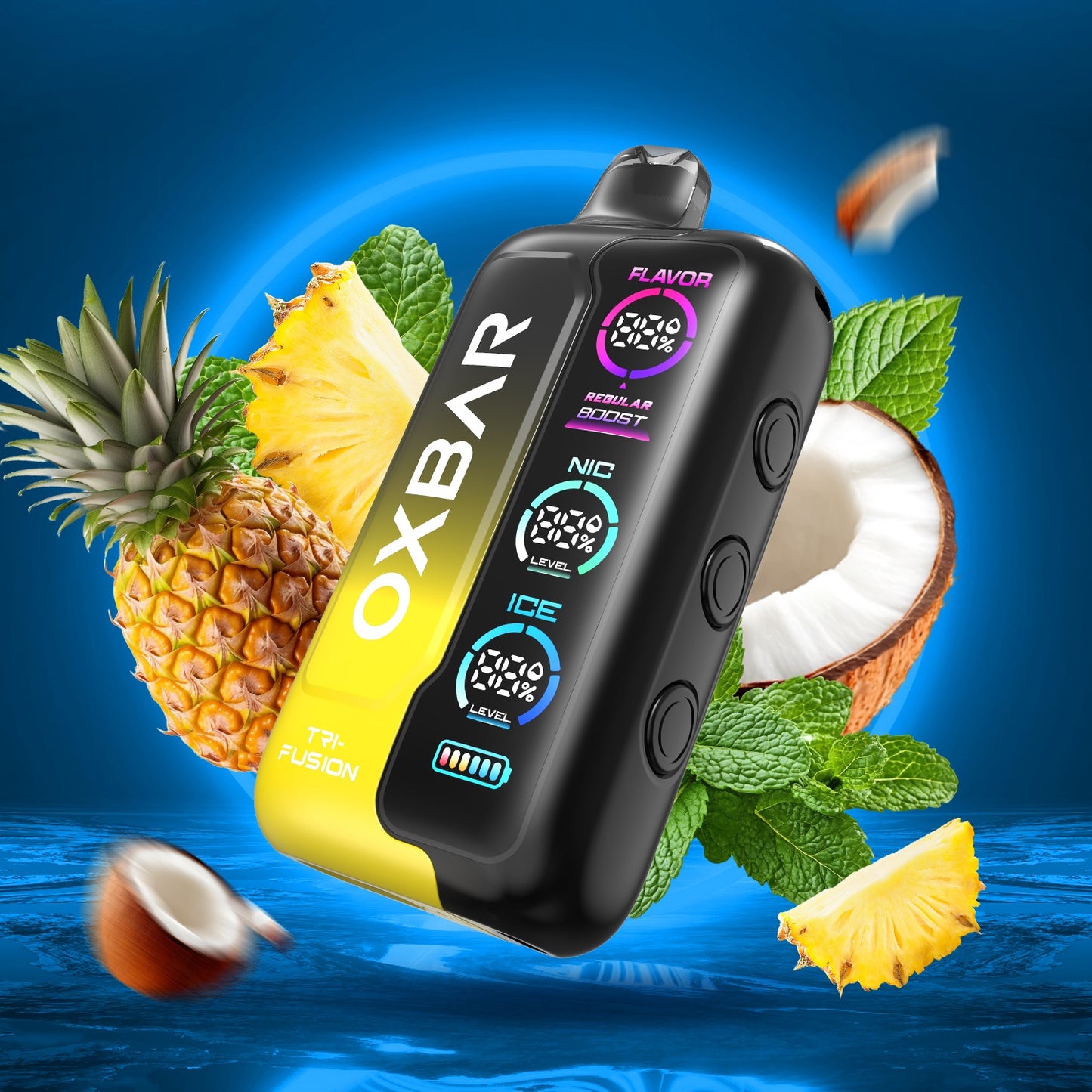 OXBAR Tri Fusion 50 000 Puff Disposable 50mg Pineapple Coconut