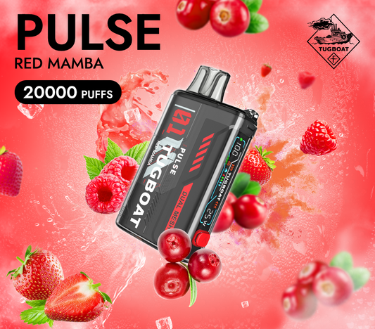Tugboat Pulse 20 000 Puff Disposable (Red Mamba)