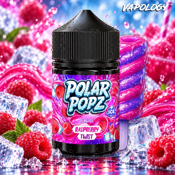 Vapology Polar Popz - Raspberry Twist Long Fill 60ml