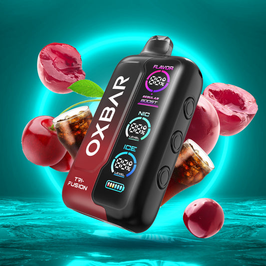 OXBAR Tri Fusion 50 000 Puff Disposable 50mg Fizzy Cherry