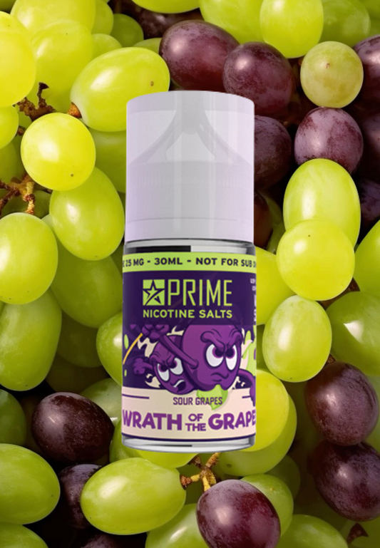 Prime Nic Salt E-Liquid - Wrath Of The Grapes 25mg