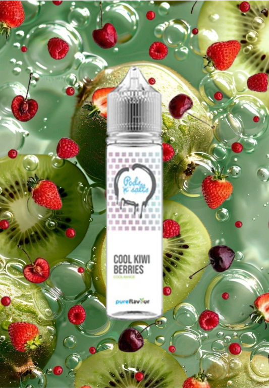 Pods n Salts Salt Nic/MTL Longfill - Cool Kiwi Berries