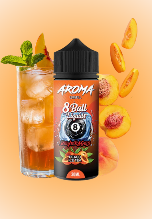 8 Ball Beverage Longfill Aroma - Peach Ice Tea