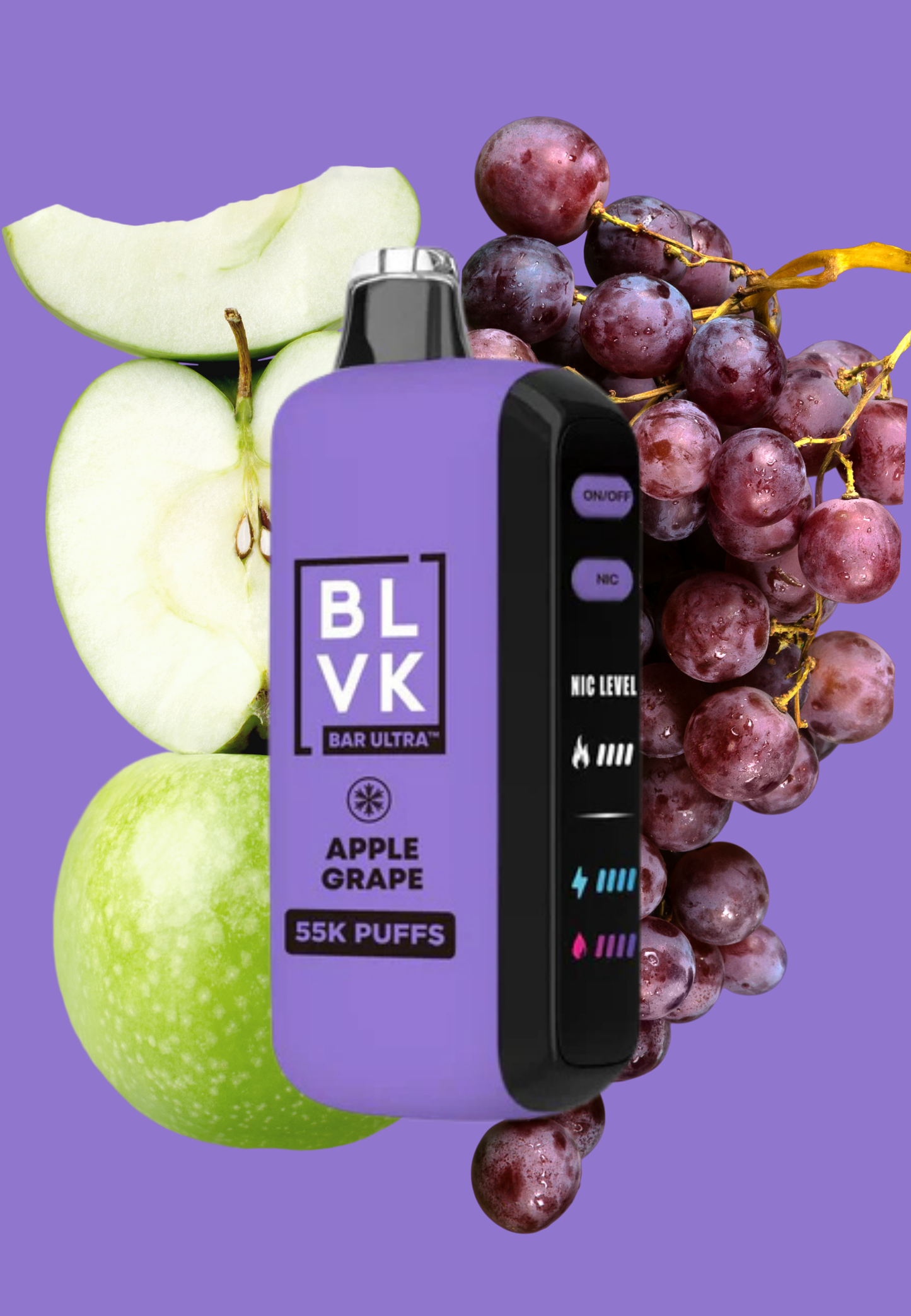 BLVK Ultra 55K Puff Apple Grape