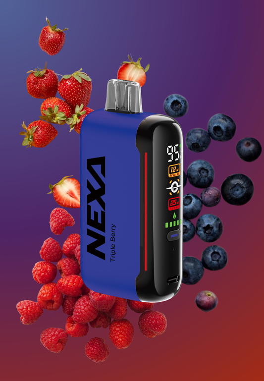 Dragbar Nexa Disposable(20k puff ) 50mg Triple Berry